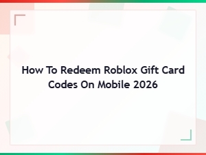 How to Redeem Roblox Gift Card Codes on Mobile